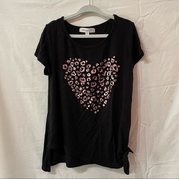 Pink Leopard Side Tie Graphic Tee | Size XS‎ - Picture 3 of 6